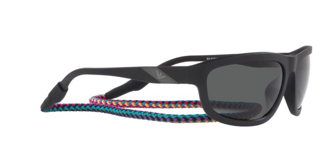 Sonnenbrillen Emporio Armani EA 4183U (500187) farbe matte black form quadratisch gläser dark grey
