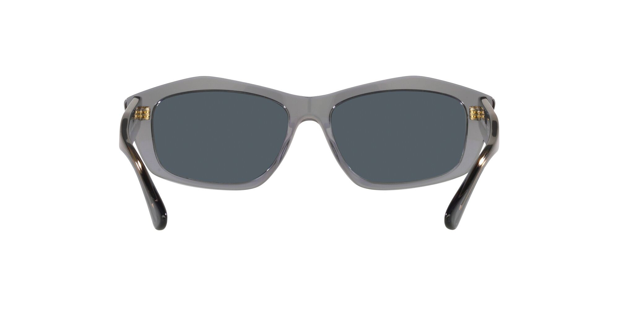 Sunglasses Emporio Armani EA 4187 (502987) color grigio trasparente lucido shape square lenses grigio scuro