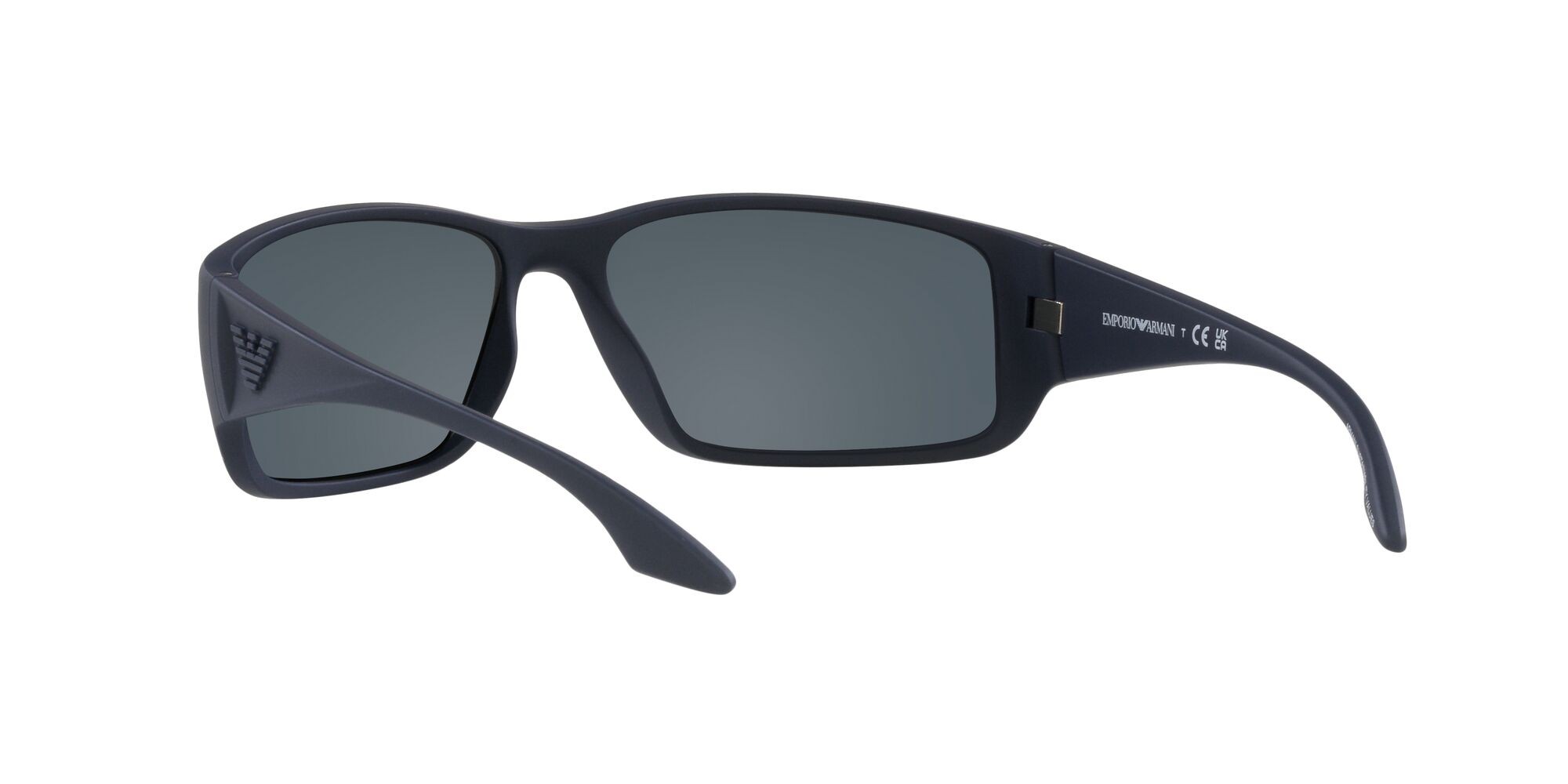 Sonnenbrillen Emporio Armani EA 4191U (506555) farbe rubberised blue form quadratisch gläser blu scuro specchiato blu