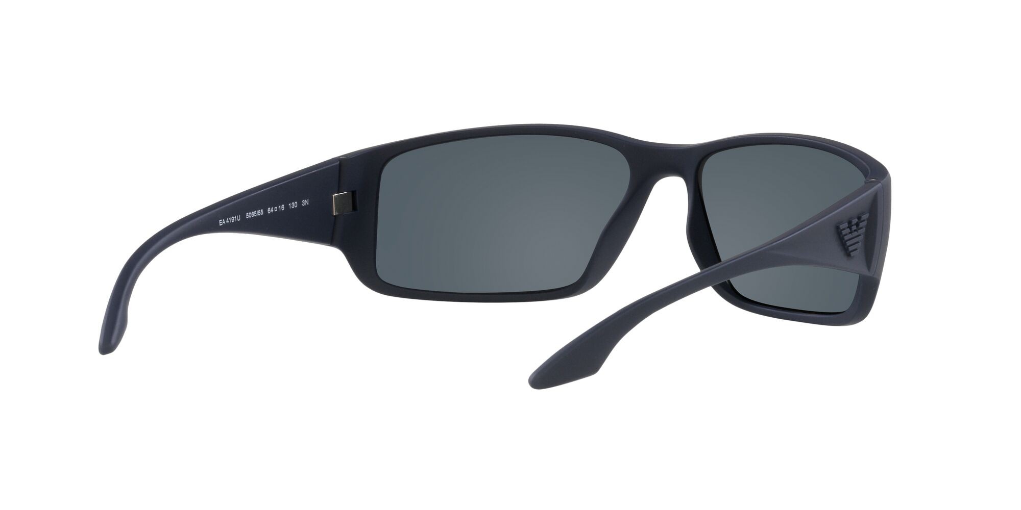 Sonnenbrillen Emporio Armani EA 4191U (506555) farbe rubberised blue form quadratisch gläser blu scuro specchiato blu