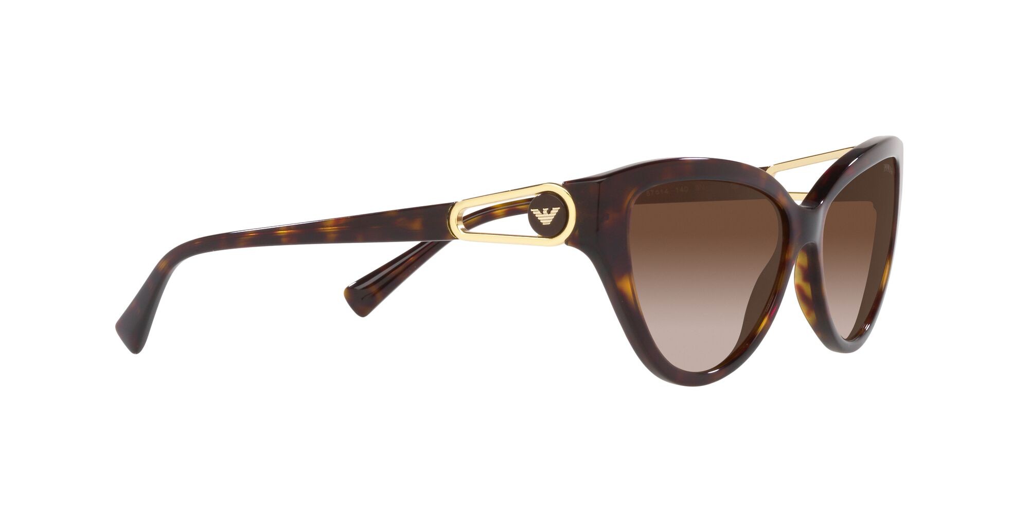Sonnenbrillen Emporio Armani EA 4192 (502613) farbe havana lucido form cat-eye gläser marrone sfumato