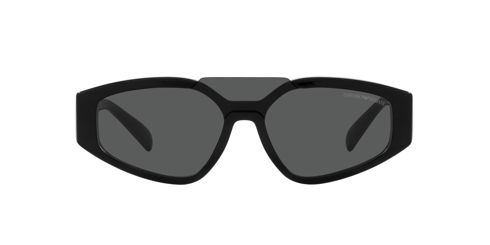 Sonnenbrillen Emporio Armani EA 4194 (501787) farbe nero lucido form cat-eye gläser grigio scuro