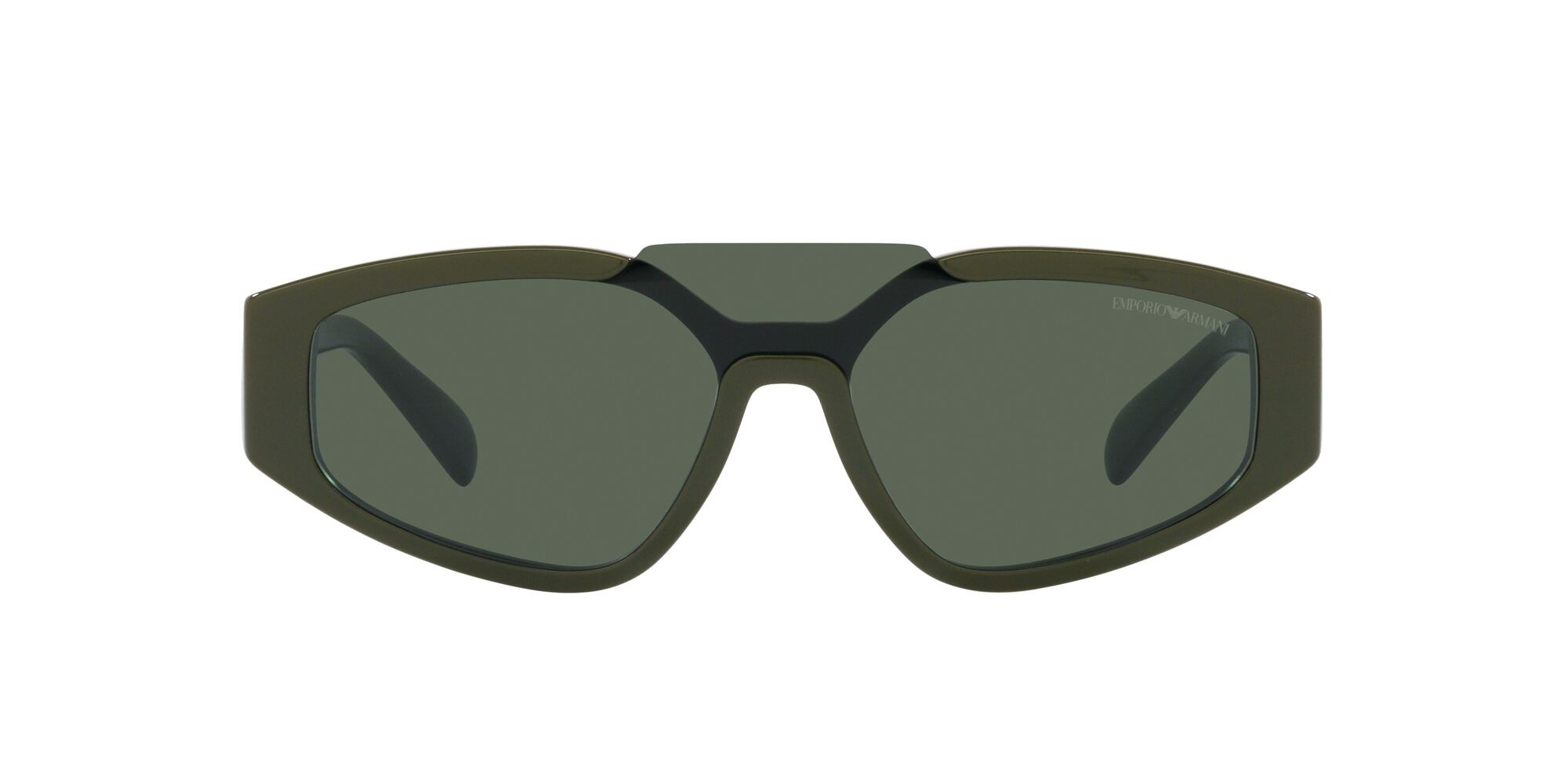 Sonnenbrillen Emporio Armani EA 4194 (512071) farbe verde lucido form cat-eye gläser verde scuro