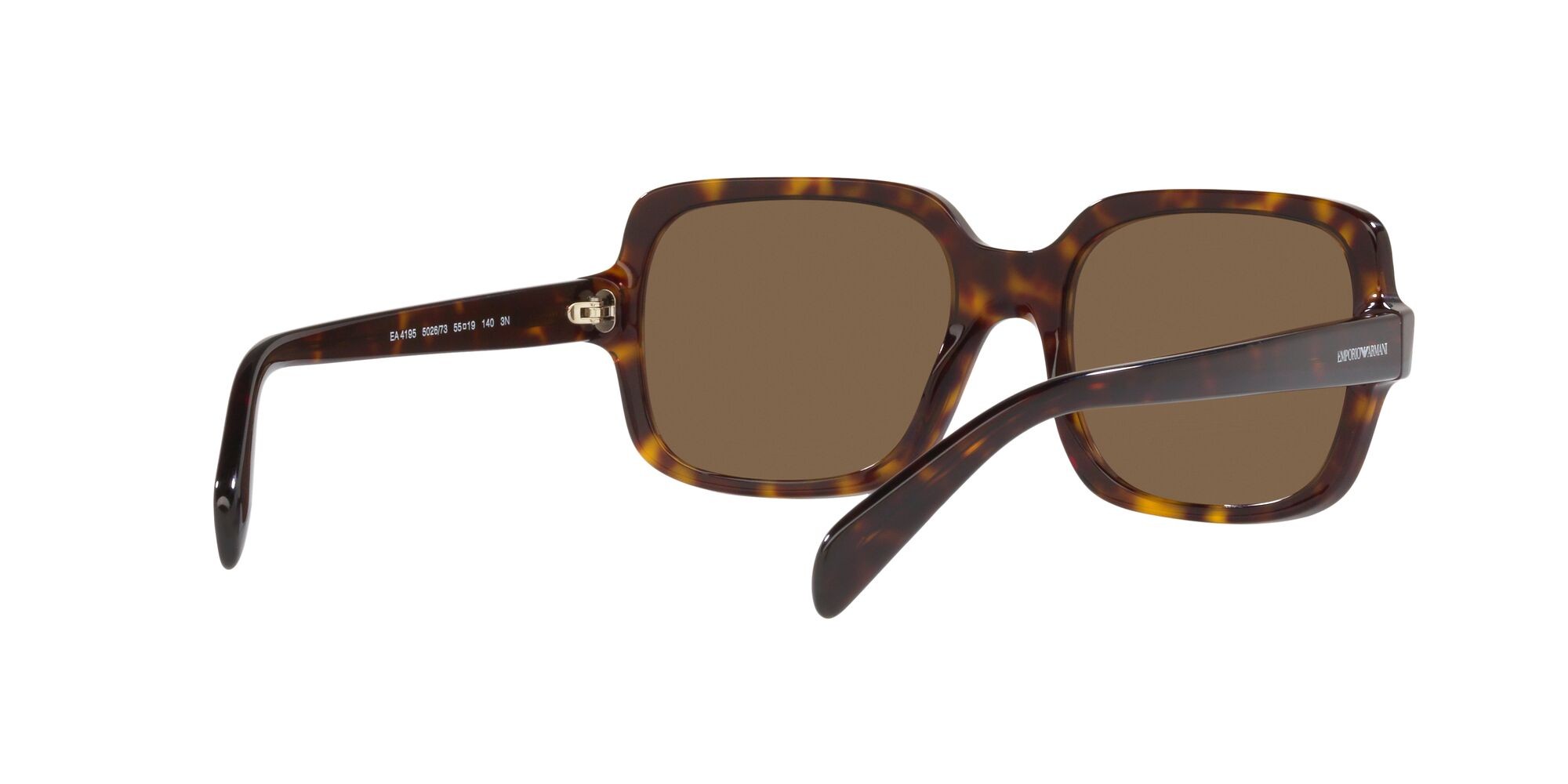 Sonnenbrillen Emporio Armani EA 4195 (502673) farbe havana lucido form quadratisch gläser marrone scuro