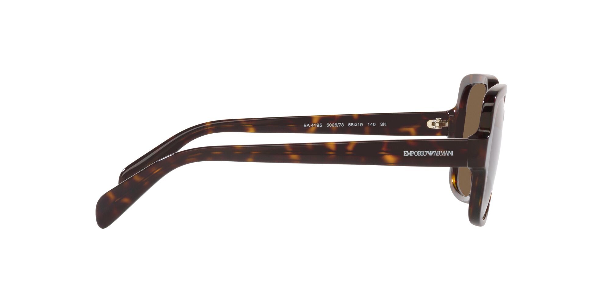 Sonnenbrillen Emporio Armani EA 4195 (502673) farbe havana lucido form quadratisch gläser marrone scuro