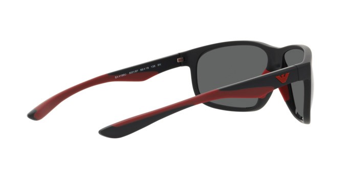 Sunglasses Emporio Armani EA 4199U (500187) color nero opaco shape square lenses grigio scuro