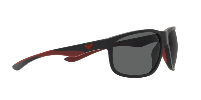 Sunglasses Emporio Armani EA 4199U (500187) color nero opaco shape square lenses grigio scuro