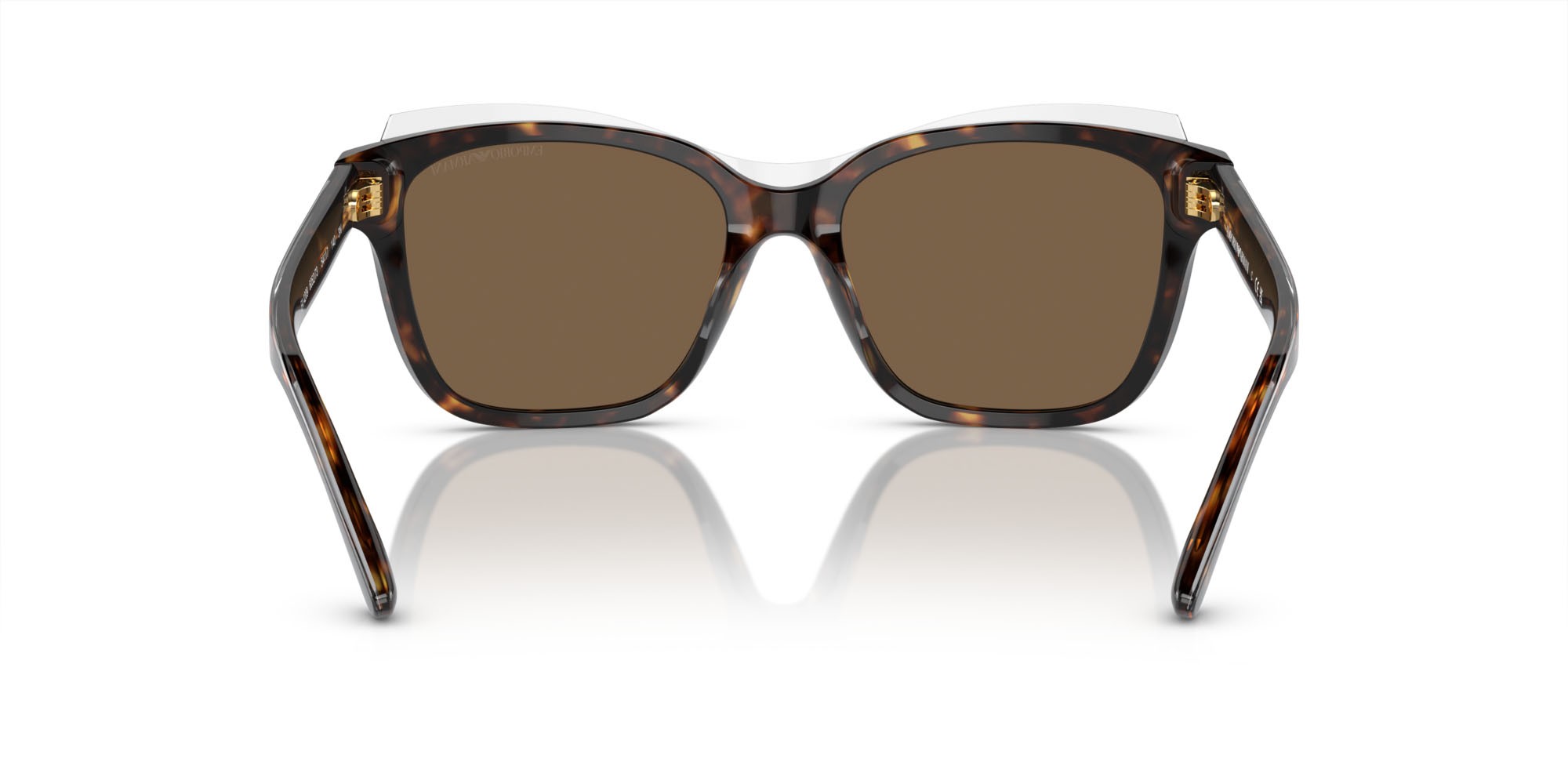 Sonnenbrillen Emporio Armani EA 4209 (605273) farbe havana lucido/cristallo top form quadratisch gläser marrone scuro