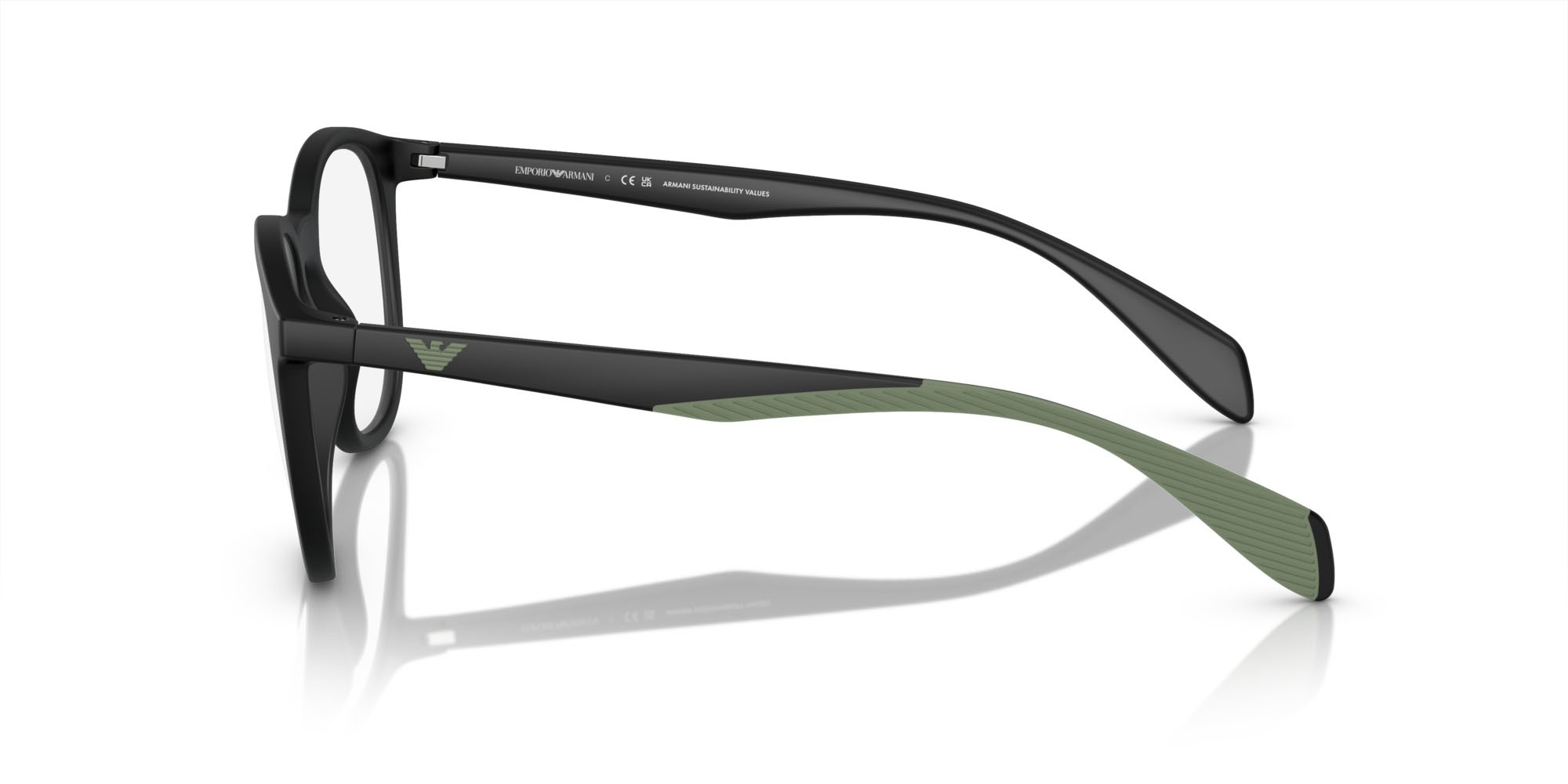 Occhiali da vista Emporio Armani EA 4211 (50011W) + Clip on colore nero opaco forma pantos lenti trasparente