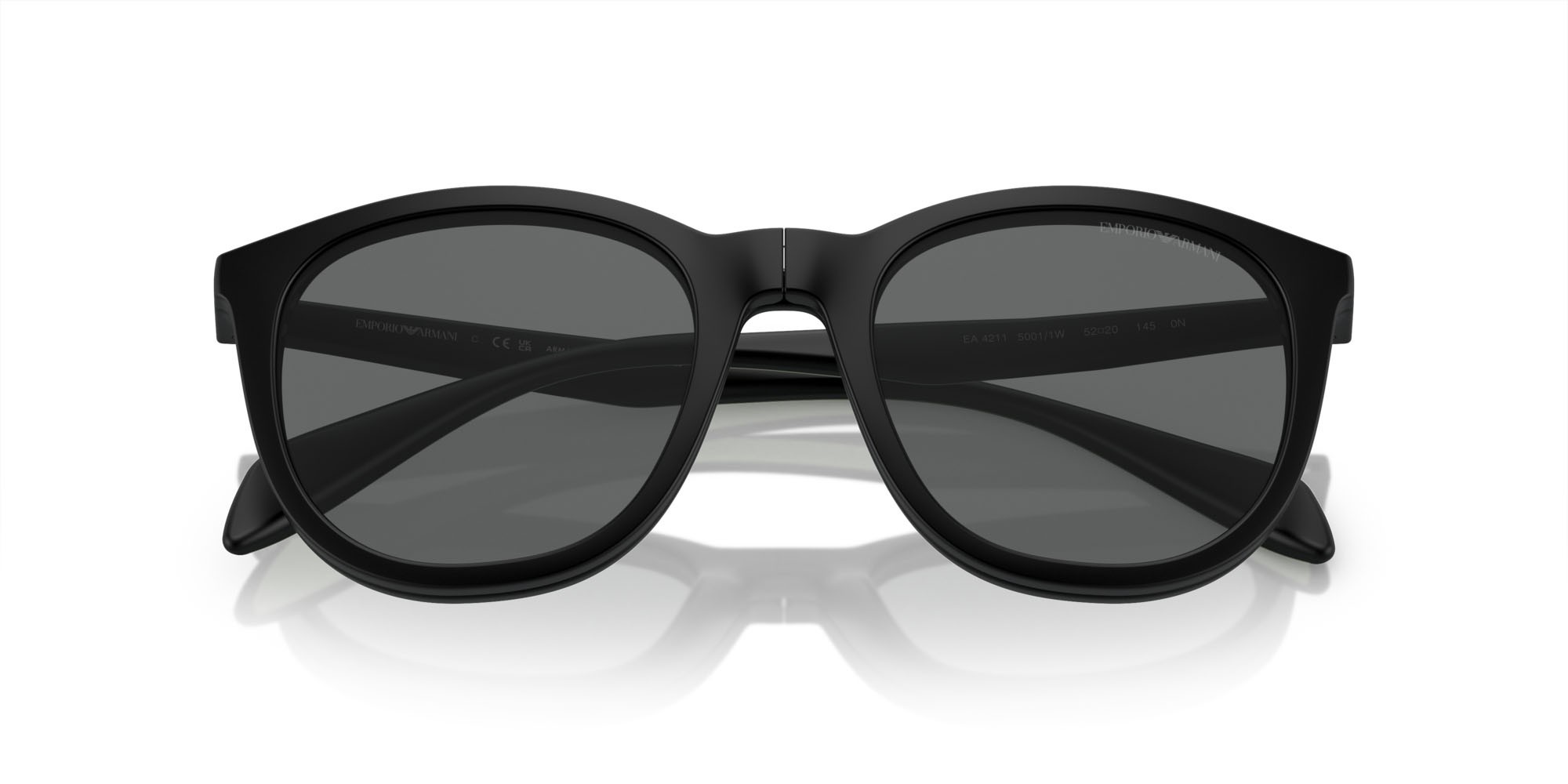 Occhiali da vista Emporio Armani EA 4211 (50011W) + Clip on colore nero opaco forma pantos lenti trasparente