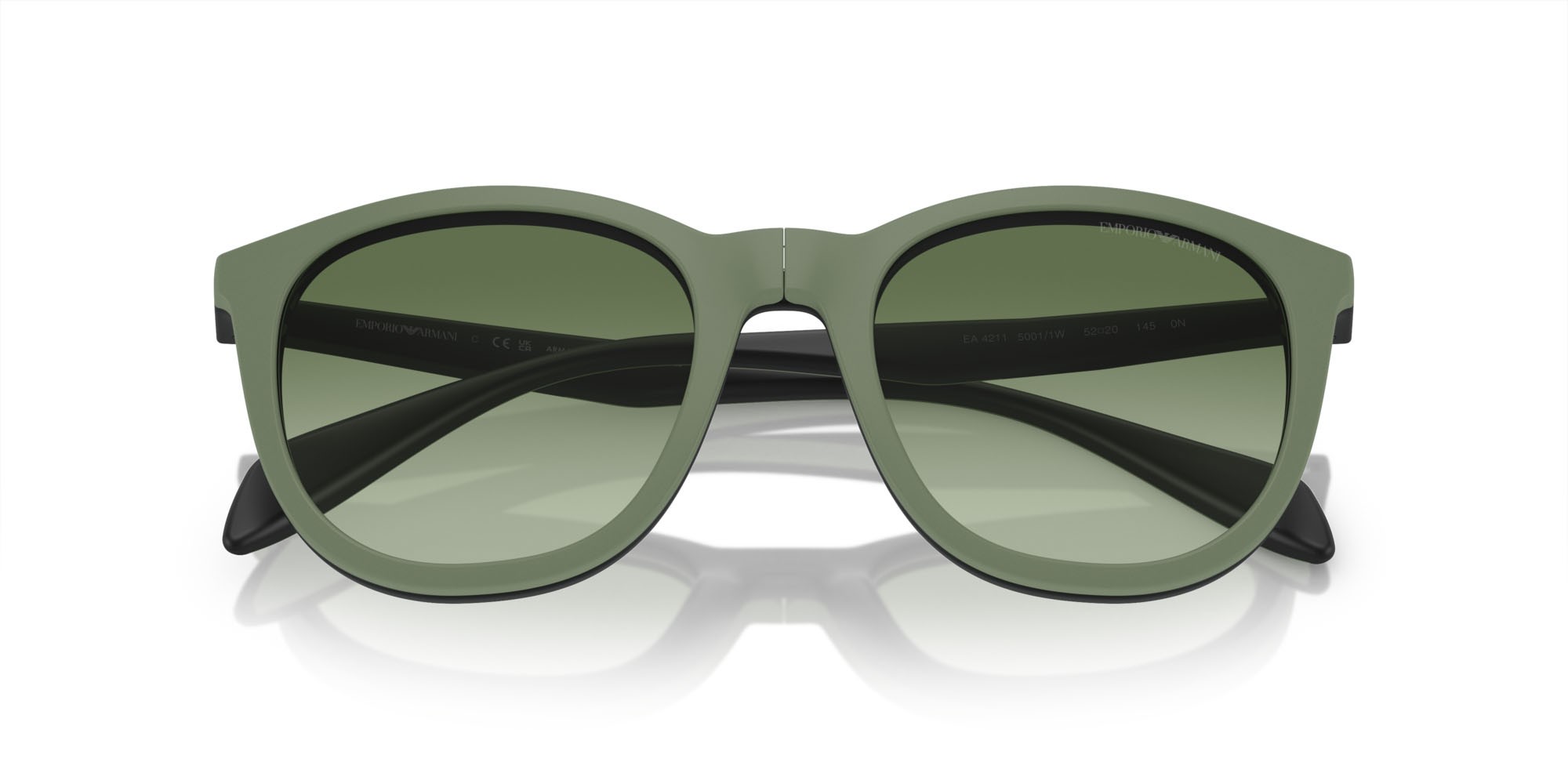 Occhiali da vista Emporio Armani EA 4211 (50011W) + Clip on colore nero opaco forma pantos lenti trasparente