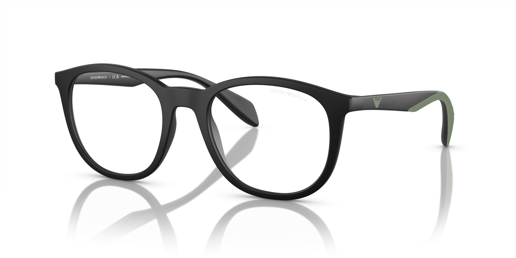 Occhiali da vista Emporio Armani EA 4211 (50011W) + Clip on colore nero opaco forma pantos lenti trasparente