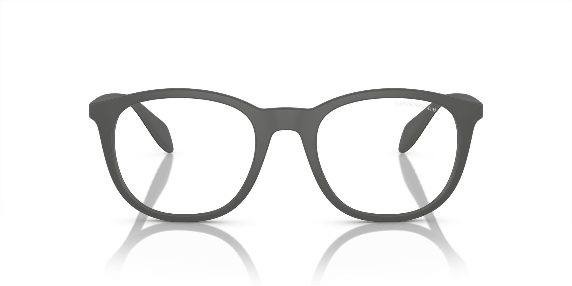 Eyeglasses Emporio Armani EA 4211 (51261W) + Clip on color grigio opaco shape pantos lenses trasparente