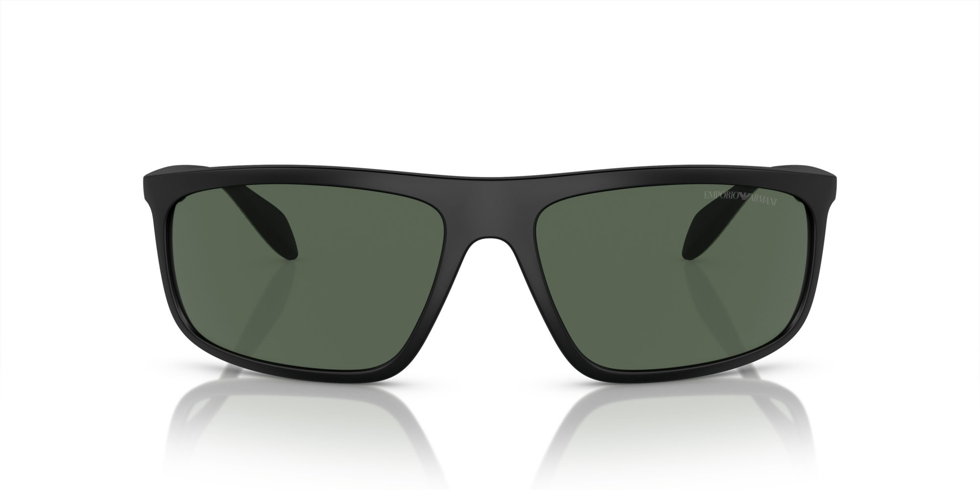 Sonnenbrillen Emporio Armani EA 4212U (500171) farbe nero opaco/verde gomma form aviator gläser verde scuro