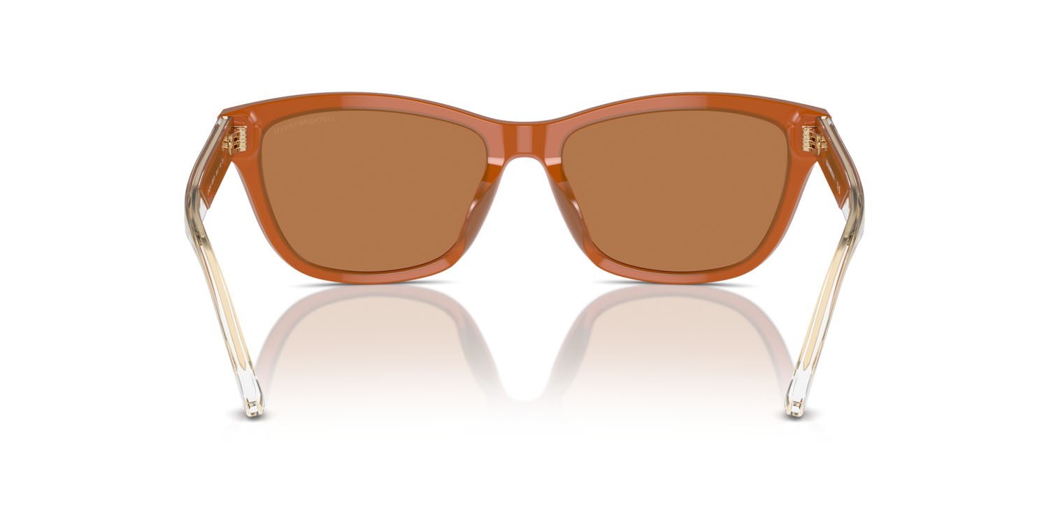 Sunglasses Emporio Armani EA 4227U (609773) color opaline orange shape cat eye lenses marrone