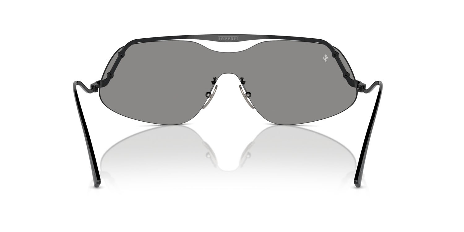 Occhiali da sole Ferrari FH 1007 (102/Z6) colore nero forma rettangolare lenti argento a specchio