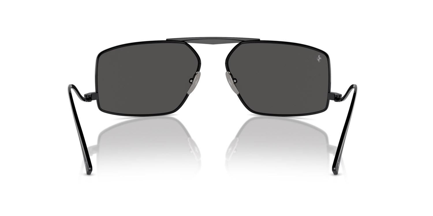 Occhiali da sole Ferrari FH 1008 (102/87) colore nero forma rettangolare lenti grigio
