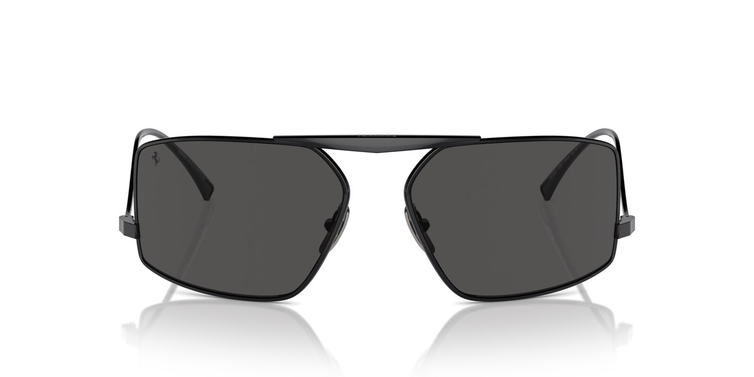 Occhiali da sole Ferrari FH 1008 (102/87) colore nero forma rettangolare lenti grigio