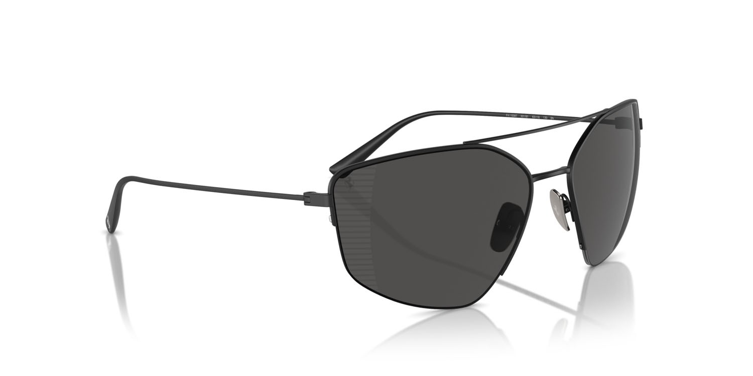 Occhiali da sole Ferrari FH 1009T (301/81) colore nero opaco forma irregolare lenti polarized grigia