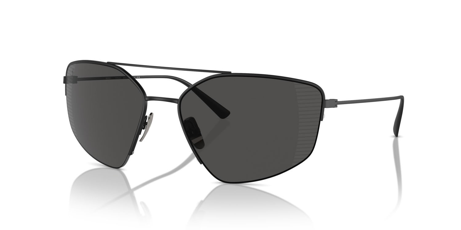 Occhiali da sole Ferrari FH 1009T (301/81) colore nero opaco forma irregolare lenti polarized grigia