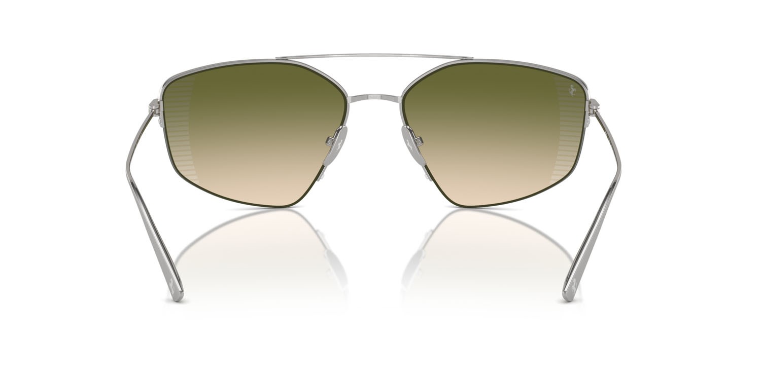 Occhiali da sole Ferrari FH 1009T (303/W0) colore argento forma irregolare lenti gradient green mirror