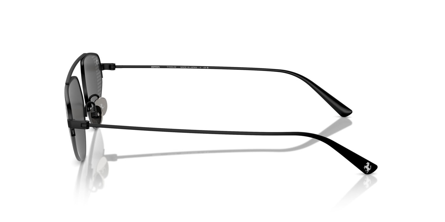 Occhiali da sole Ferrari FH 1010TD (301/87) colore nero opaco forma irregolare lenti grigio