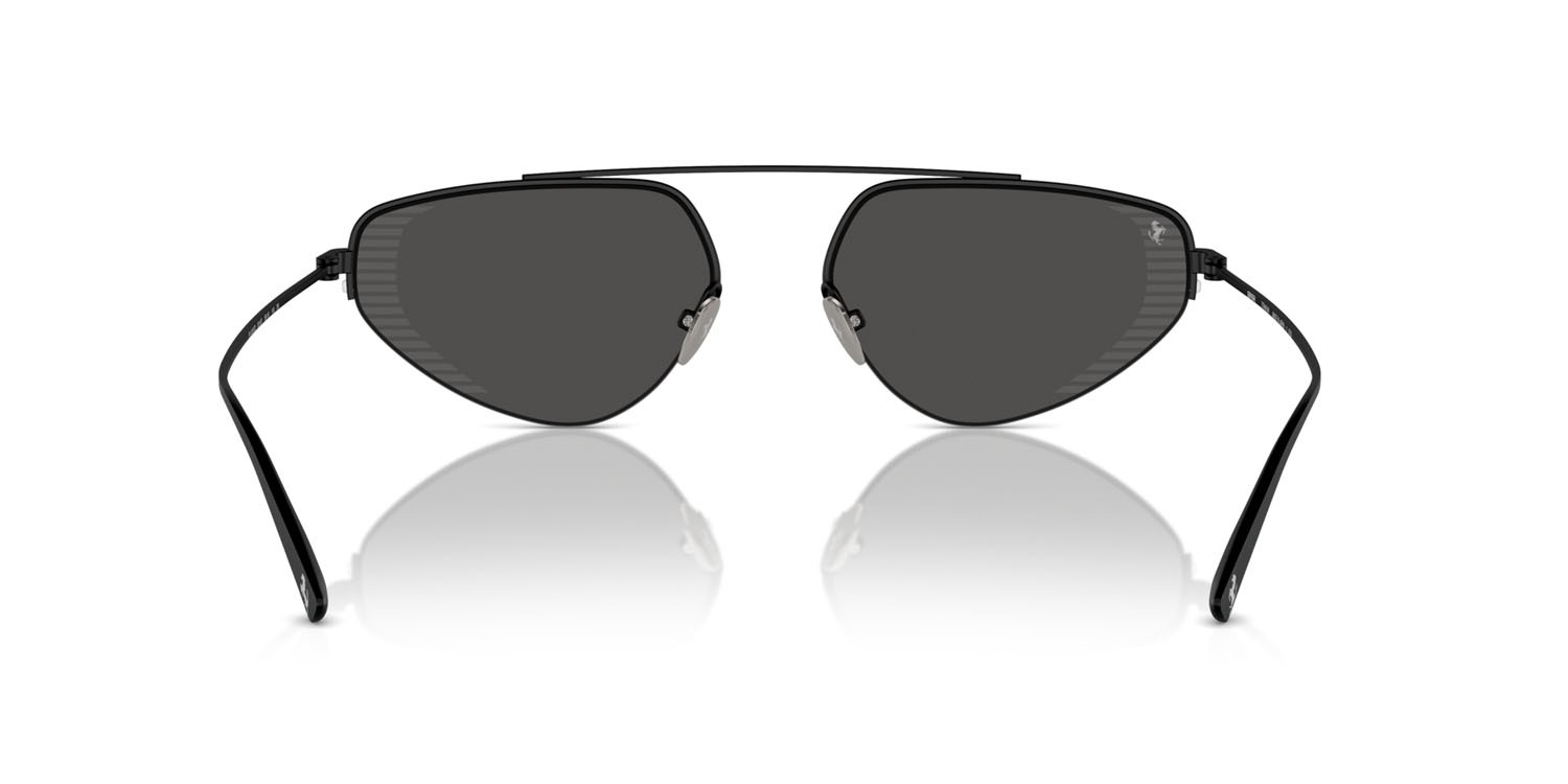 Occhiali da sole Ferrari FH 1010TD (301/87) colore nero opaco forma irregolare lenti grigio