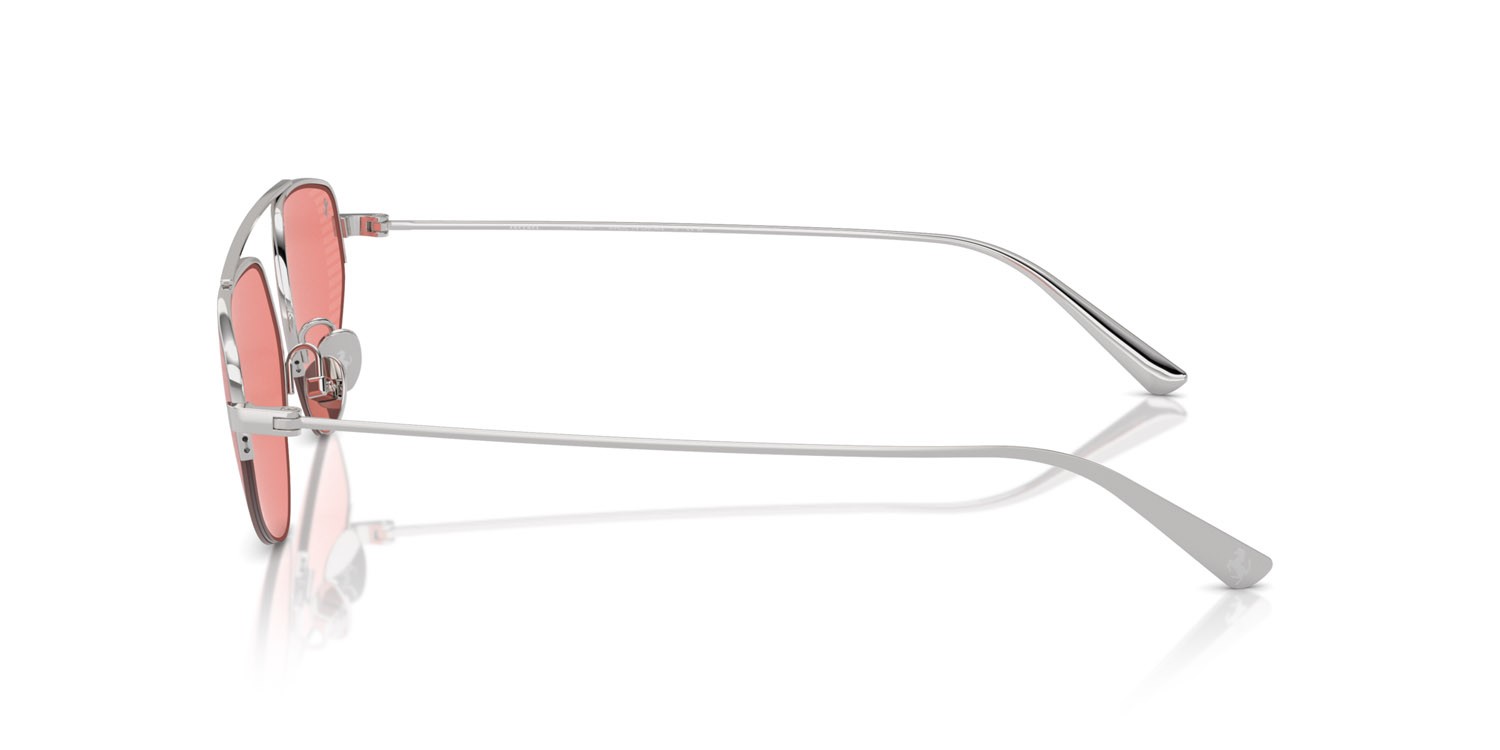 Occhiali da sole Ferrari FH 1010TD (303/D7) colore argento forma irregolare lenti rosso