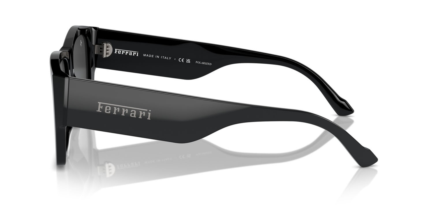 Occhiali da sole Ferrari FH 2003U (701/48) colore nero forma quadrato lenti polarized grigia