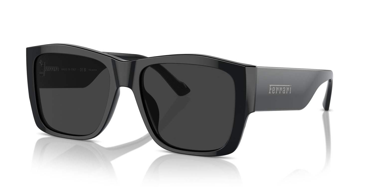 Occhiali da sole Ferrari FH 2003U (701/48) colore nero forma quadrato lenti polarized grigia