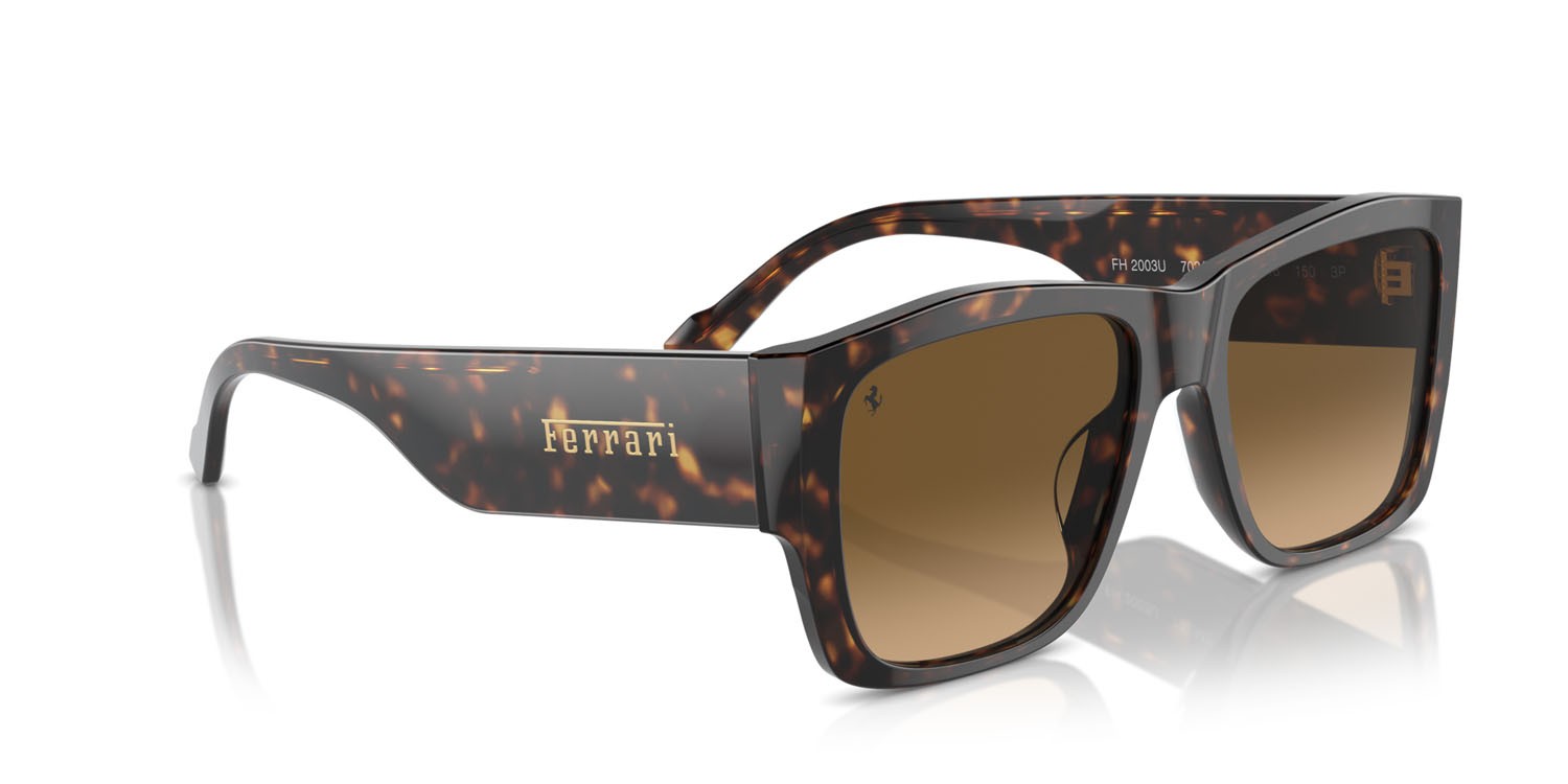 Occhiali da sole Ferrari FH 2003U (702/M2) colore havana forma quadrato lenti polarized marrone sfumata