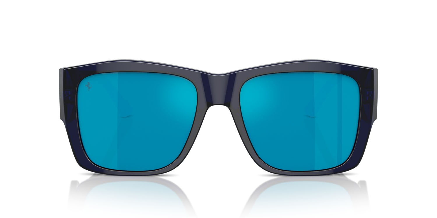 Occhiali da sole Ferrari FH 2003U (708/80) colore blu forma quadrato lenti blu specchiato