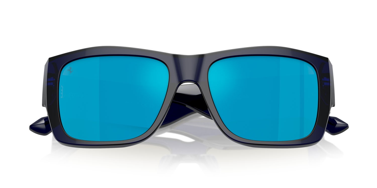 Occhiali da sole Ferrari FH 2003U (708/80) colore blu forma quadrato lenti blu specchiato