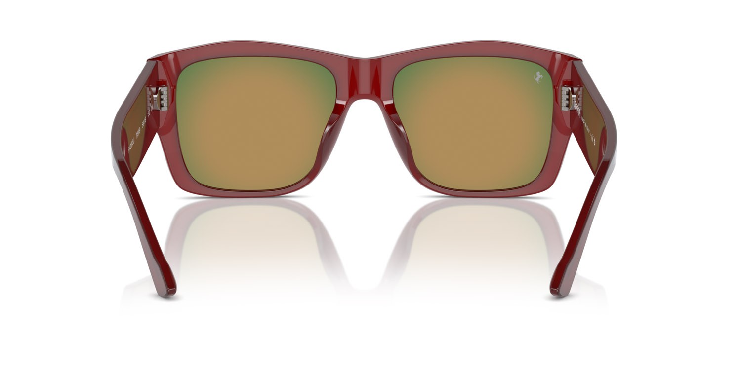 Occhiali da sole Ferrari FH 2003U (709/69) colore rosso forma quadrato lenti rosso