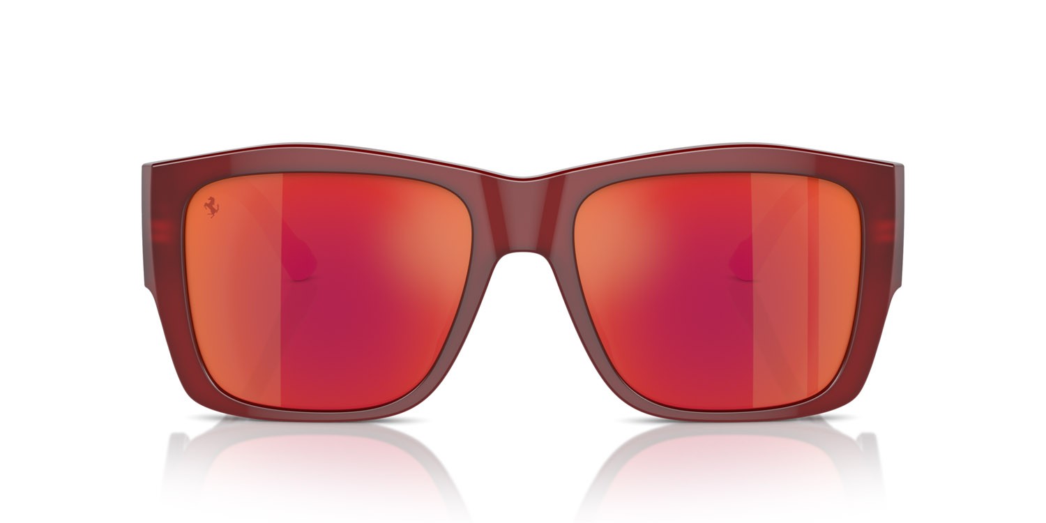 Occhiali da sole Ferrari FH 2003U (709/69) colore rosso forma quadrato lenti rosso