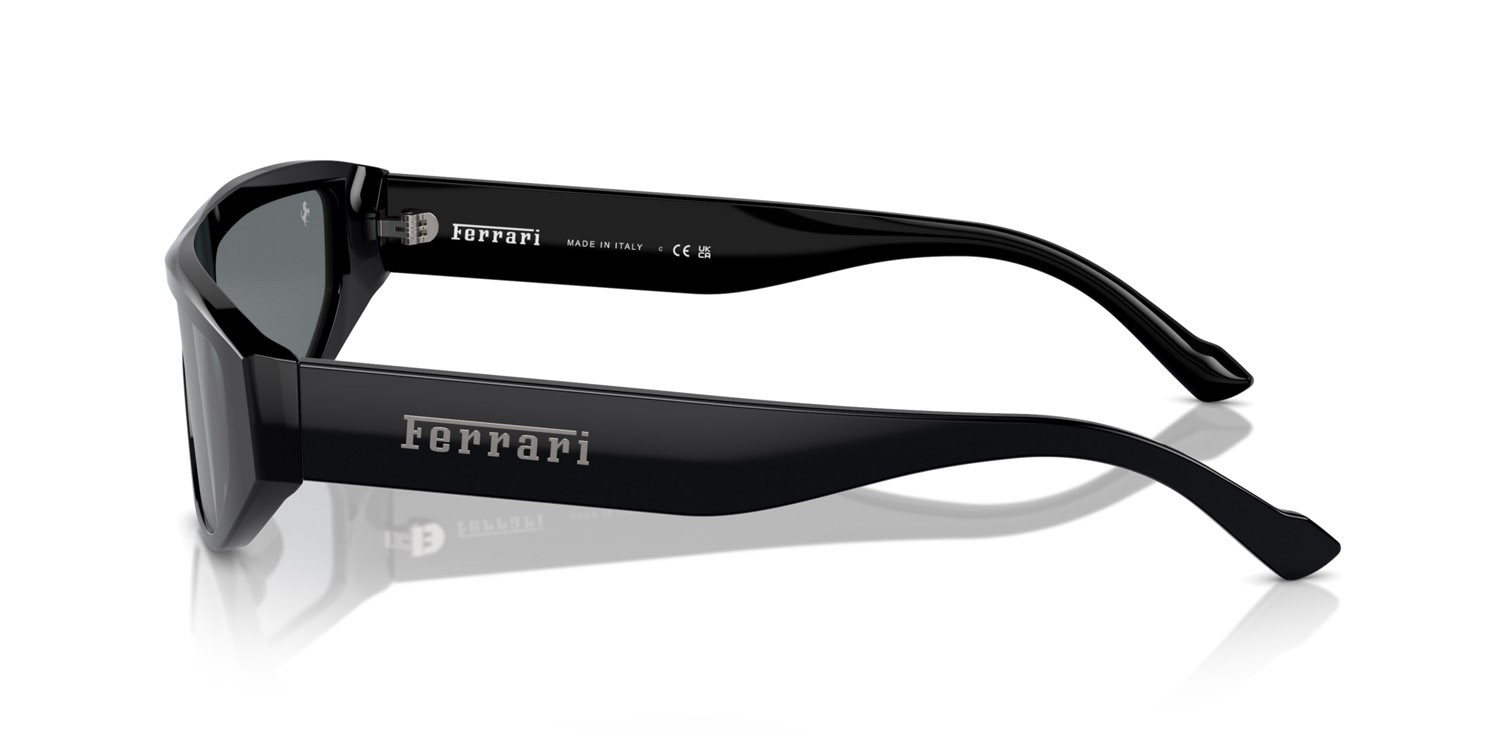 Occhiali da sole Ferrari FH 2004U (701/87) colore nero forma rettangolare lenti grigio