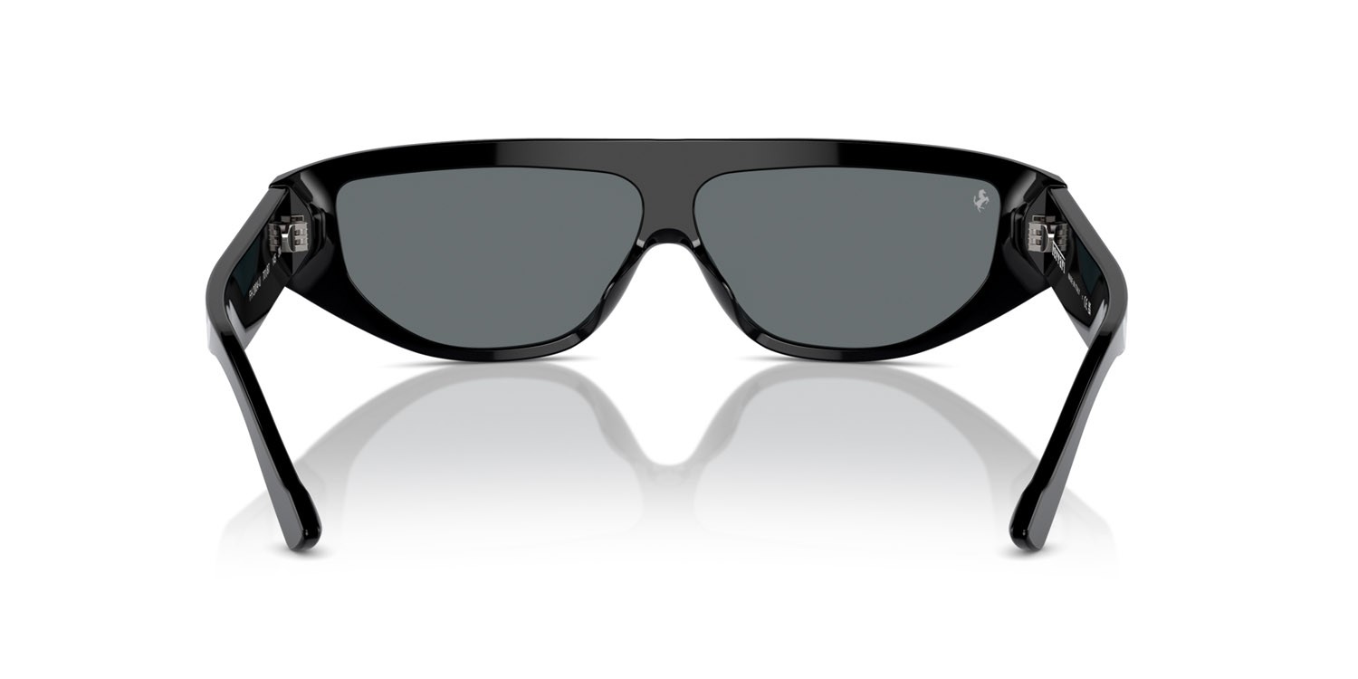 Occhiali da sole Ferrari FH 2004U (701/87) colore nero forma rettangolare lenti grigio