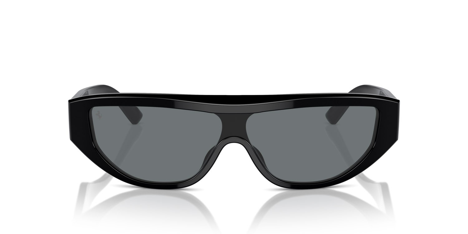 Occhiali da sole Ferrari FH 2004U (701/87) colore nero forma rettangolare lenti grigio