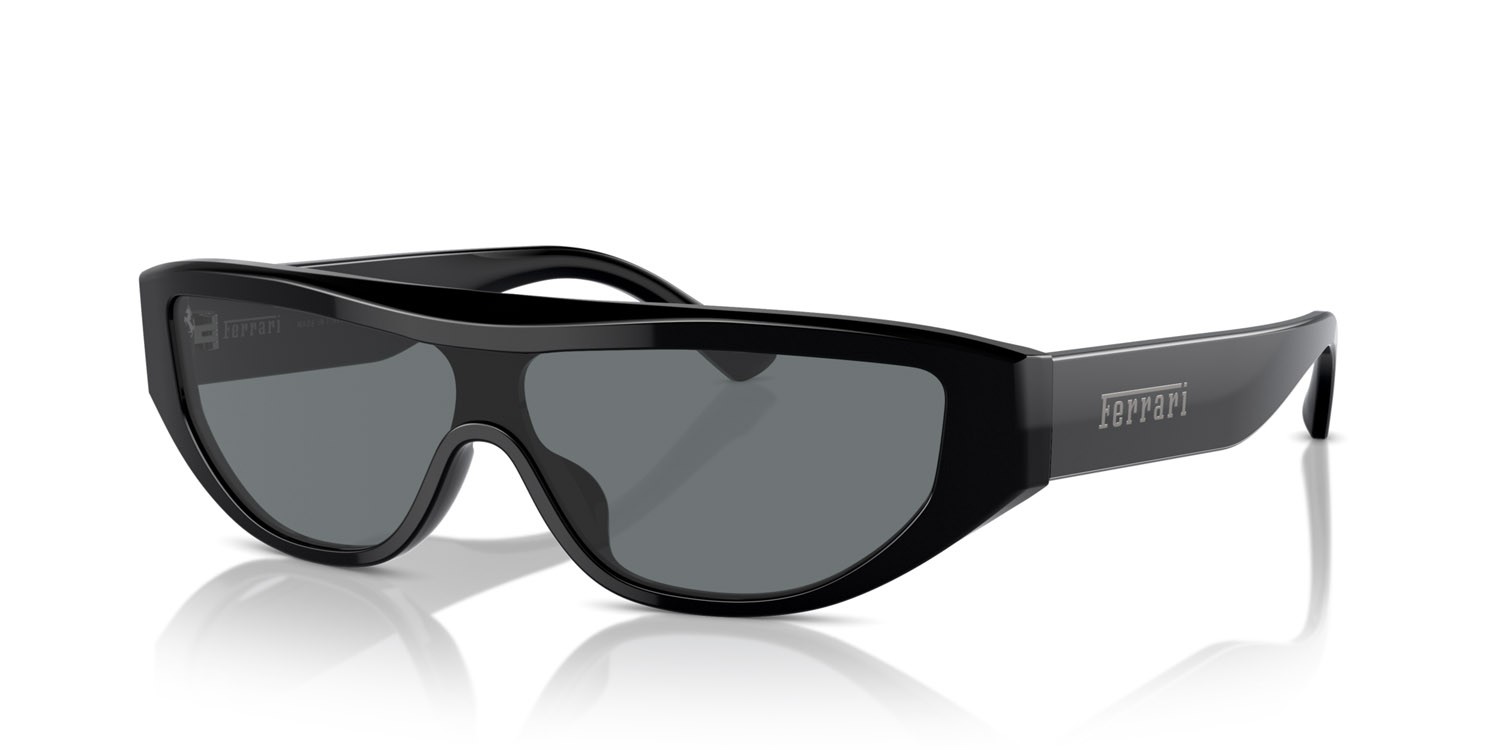 Occhiali da sole Ferrari FH 2004U (701/87) colore nero forma rettangolare lenti grigio