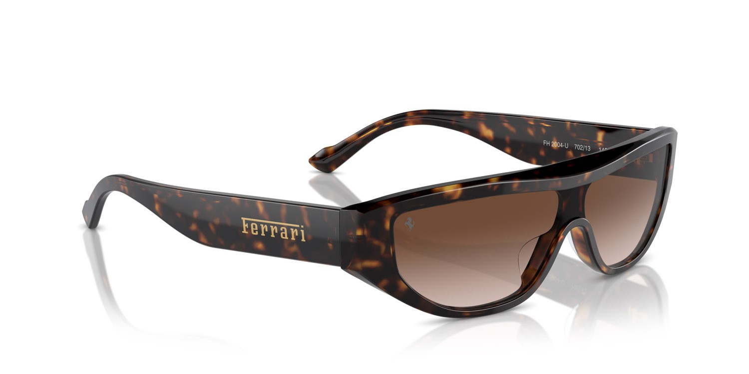 Occhiali da sole Ferrari FH 2004U (702/13) colore havana forma rettangolare lenti marrone sfumato