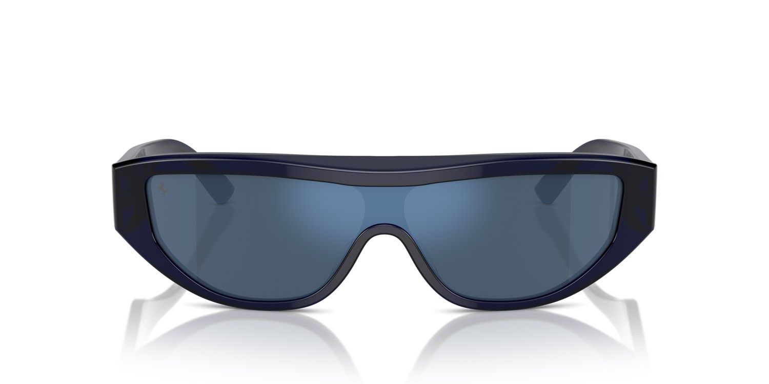 Occhiali da sole Ferrari FH 2004U (708/55) colore blu forma rettangolare lenti blu specchiato