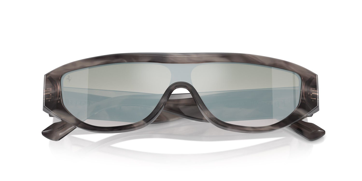 Occhiali da sole Ferrari FH 2004U (710/W0) colore striato grigio forma rettangolare lenti gradient green mirror