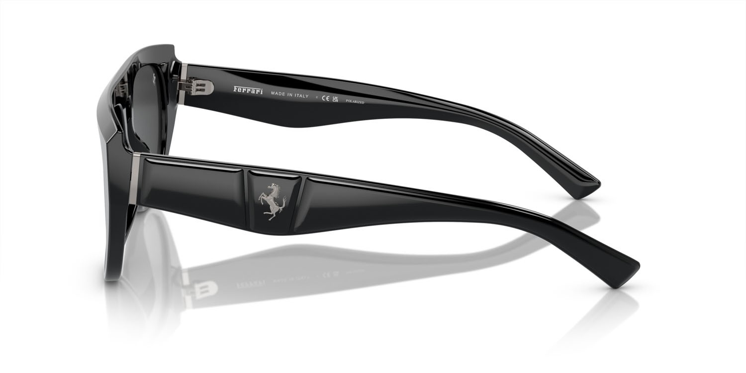 Occhiali da sole Ferrari FH 2005U (701/48) colore nero forma aviator lenti polarized black mirror