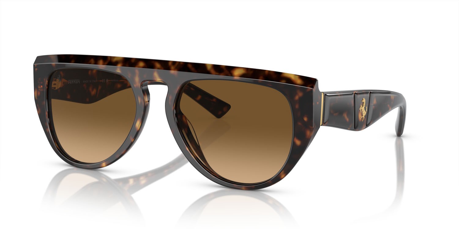 Occhiali da sole Ferrari FH 2005U (702/M2) colore havana forma aviator lenti polarized marrone sfumata