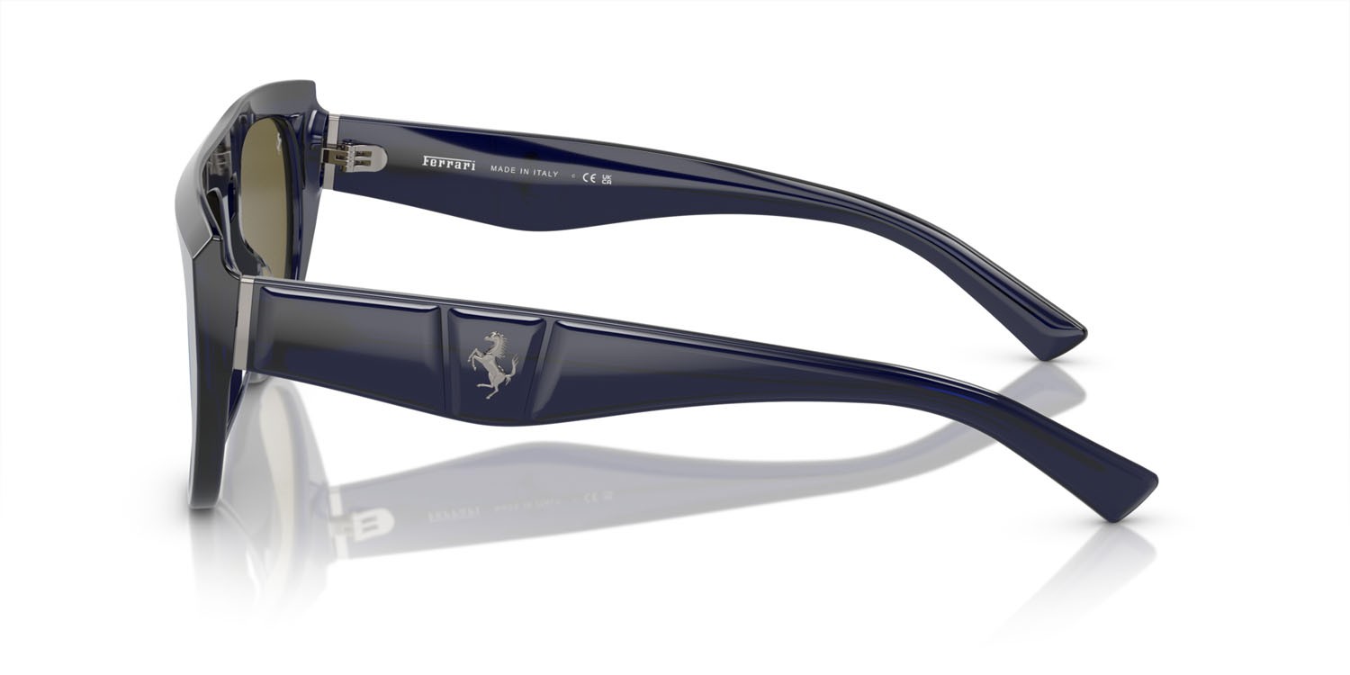 Occhiali da sole Ferrari FH 2005U (708/80) colore blu forma aviator lenti blu specchiato
