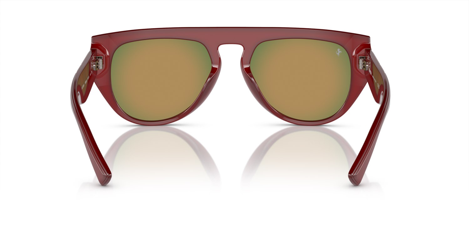 Occhiali da sole Ferrari FH 2005U (709/69) colore rosso forma aviator lenti rosso