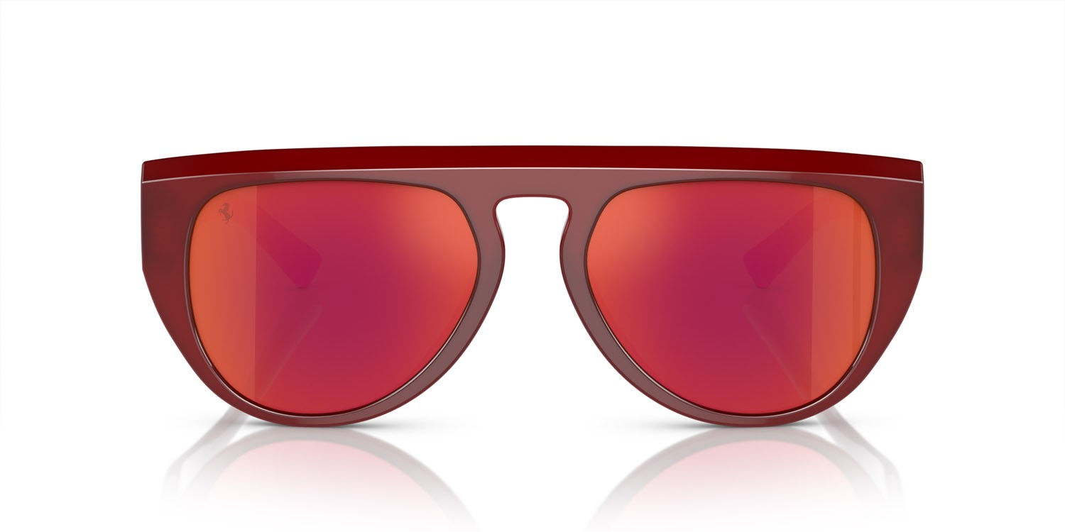 Occhiali da sole Ferrari FH 2005U (709/69) colore rosso forma aviator lenti rosso