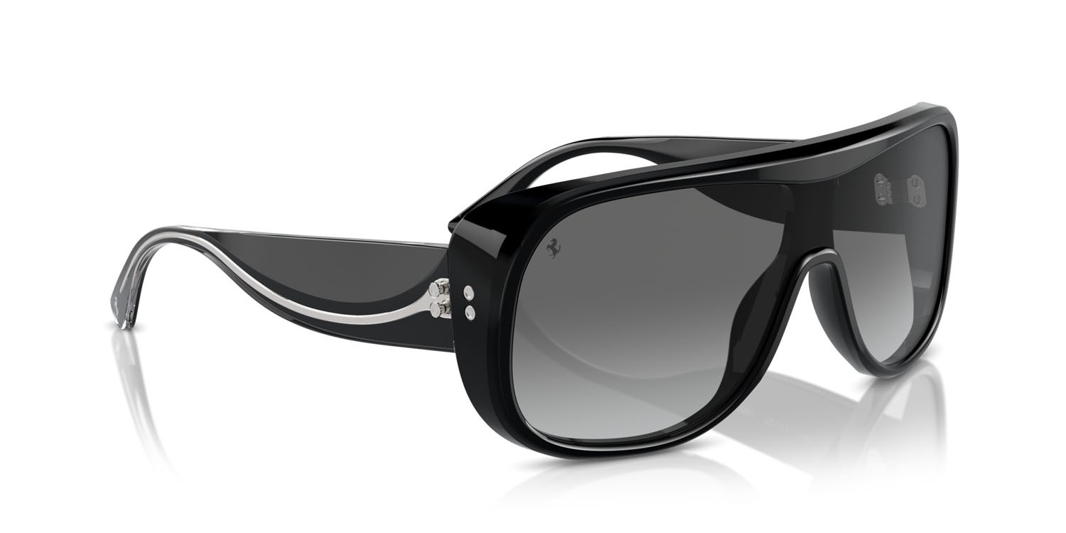 Occhiali da sole Ferrari FH 2006U (701/11) colore nero forma rettangolare lenti grigio sfumato
