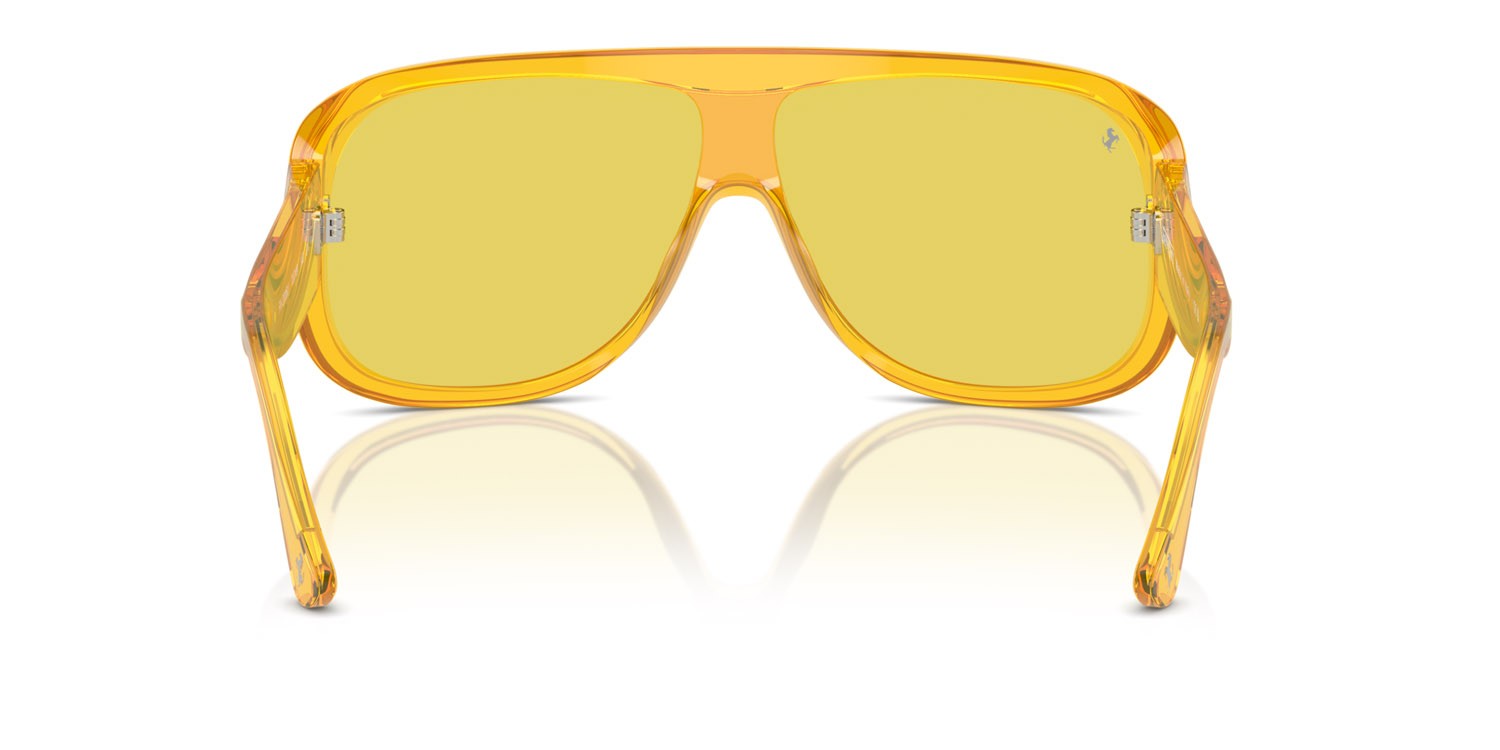 Occhiali da sole Ferrari FH 2006U (707/V9) colore giallo trasparente forma rettangolare lenti giallo