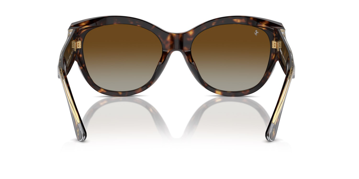 Occhiali da sole Ferrari FH 2008U (702/T5) colore havana forma quadrato lenti polarized marrone sfumata